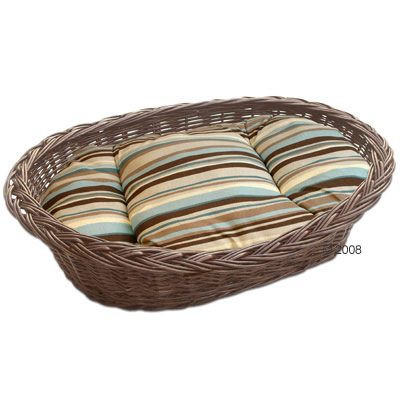 Dog Beds - Dog Basket With Cuddle Pillow - 100cm