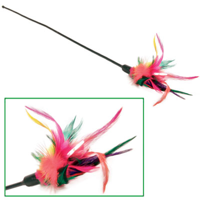 Cat Toys - Feather Waggler Cat Toy - 50 Cm