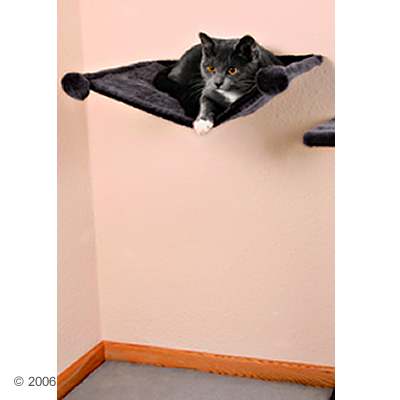 Wall Beds - Plush Hammock For Wall Mounting - Dark Grey