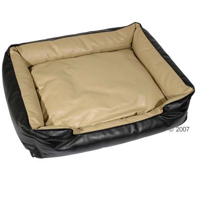 Sofa Bed - Hygienic Dog Sofa Black/Beige - Size 68 X 56 X 14cm