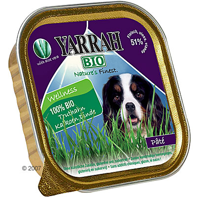 Aloe Vera - Yarrah Wellness P+�-�te6 X 150g - Turkey With Aloe Vera
