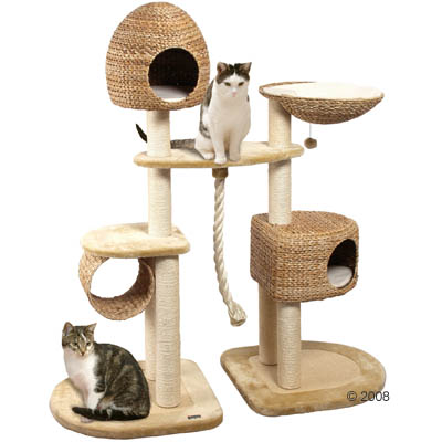 Banana Wood Furniture on Cat Furniture   Banana Leaf Iv Cat Tree   134 X 59 X 157cm