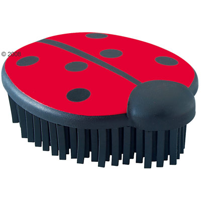 Hair Brushes - Hunter Ladybug Rubber Brush - 10cm