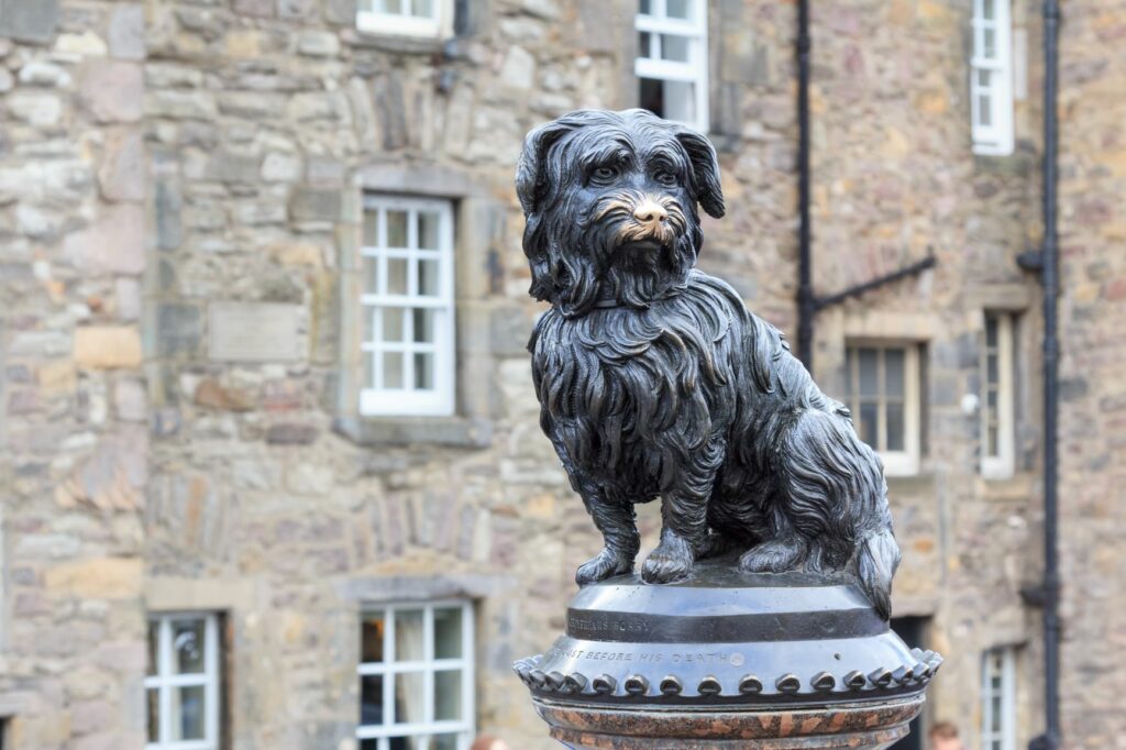 Skye Terrier Dog Statue